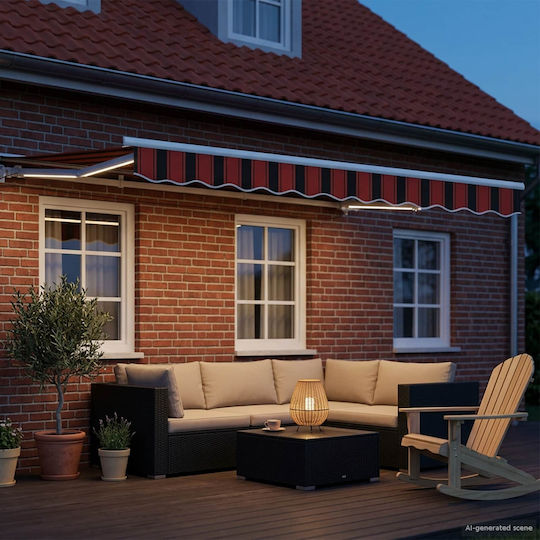 vidaXL Markisenrahmen Orange mit PU-Beschichtung