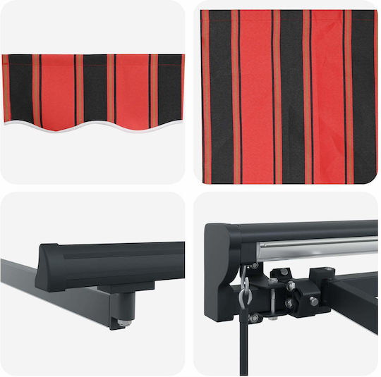 vidaXL Orange Awning Frame with PU Coating 2x2.5m
