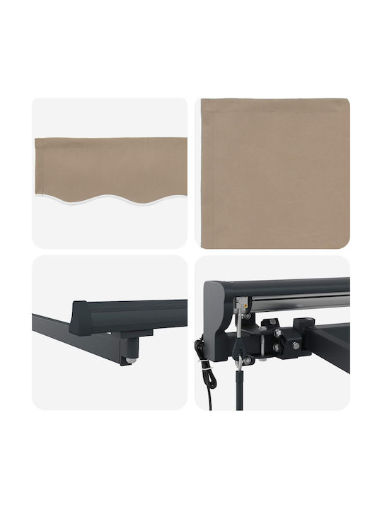 vidaXL Terrasse Markise Beige 3x2.5m