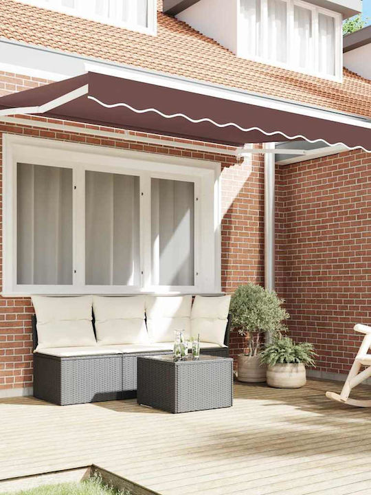 vidaXL Tenda-Rahmen Terrasse mit LEDs 2,5x2m