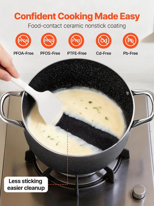 Vevor Βαθιά Κατσαρόλα από Αλουμίνιο 7.6lt /