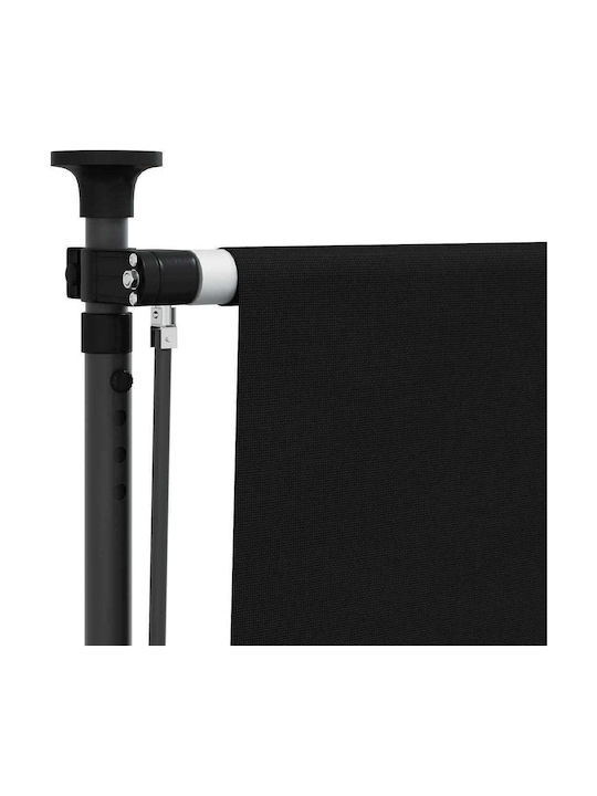 vidaXL Terrasse Markise mit LEDs Schwarze 2x2.7m