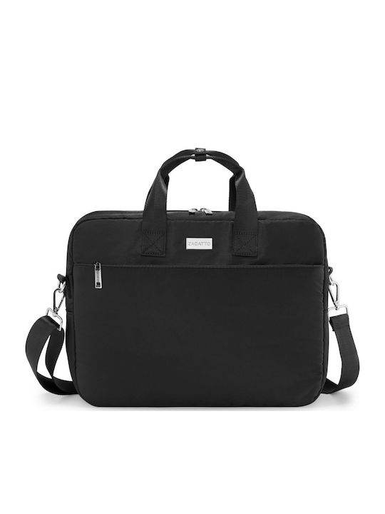 Zagatto Geantă Messenger Laptop Impermeabilă 15.6" în Culoare Neagră