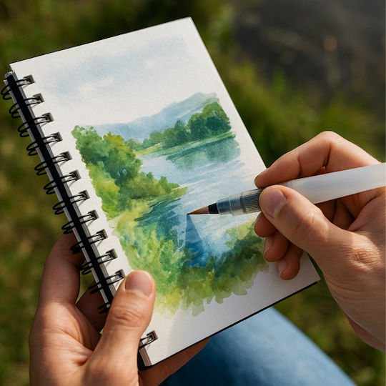 A5 Watercolor Pad Watercolor Paper 20 Sheets Watercolors 300g