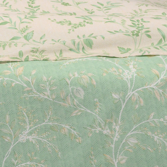 Melinen Sienna Super-Double Bed Sheets Set 235x270cm Turquoise (4pcs)