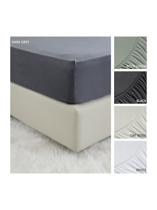 Nima Bettlaken Semi-Doppel mit Gummiband 120x200+40cm. Tender Amethyst