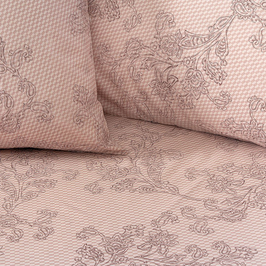 Beauty Home 12569 Set Bed Sheets Super King Size 230x260cm Rotten Apple 4 Pieces 12569SEYD