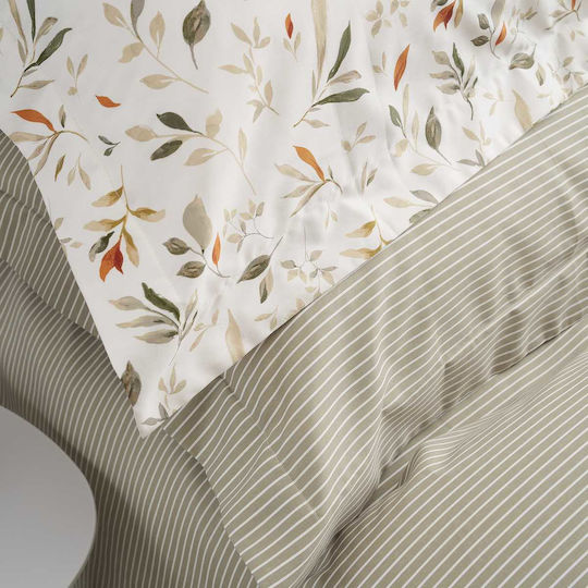 Vesta Home Valencia Σετ Σεντόνια Υπέρδιπλα 240x270εκ. Olive (4τμχ)