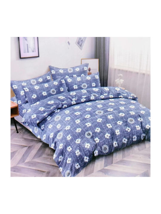 Olia Home Bettwäsche-Set Überdoppel 220x240cm. Mehrfarbig 4Stück
