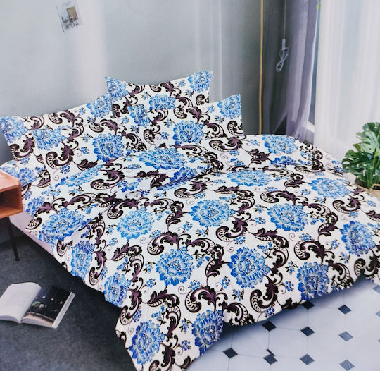 Olia Home Σετ Υπέρδιπλο 4τμχ 220x240εκ. Πολύχρωμο