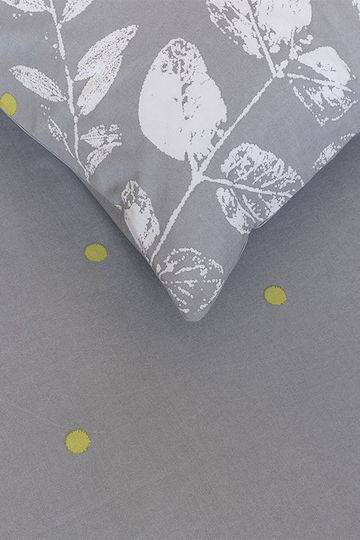 Kocoon Bettwäsche-Set Einzel 160x270cm. Fueglio Fueglio Grey 3Stück