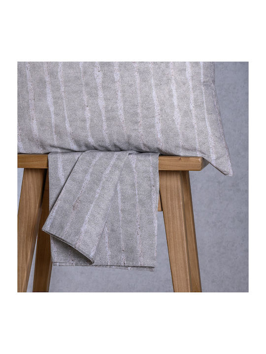 Melinen Kai Set Bed Sheet with 2 Pillowcases Super-Double with Rubber Hugger 160x200+32cm 3 (3pcs)