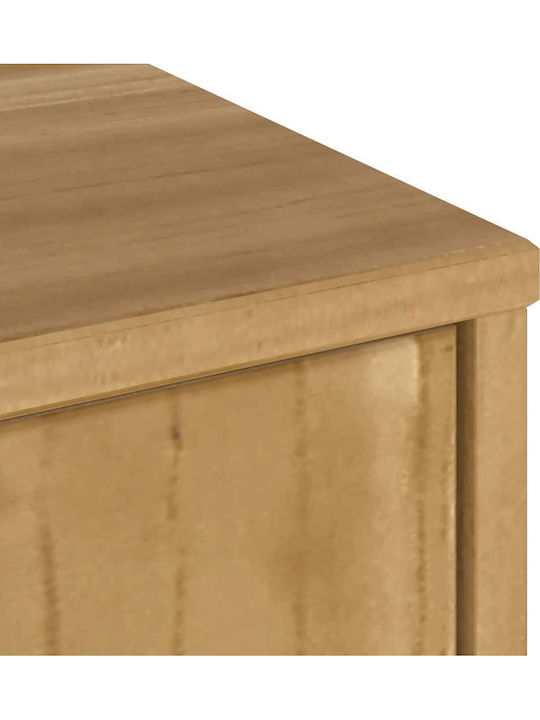 TV Stand Solid Pine Wood L79xW24xH40cm