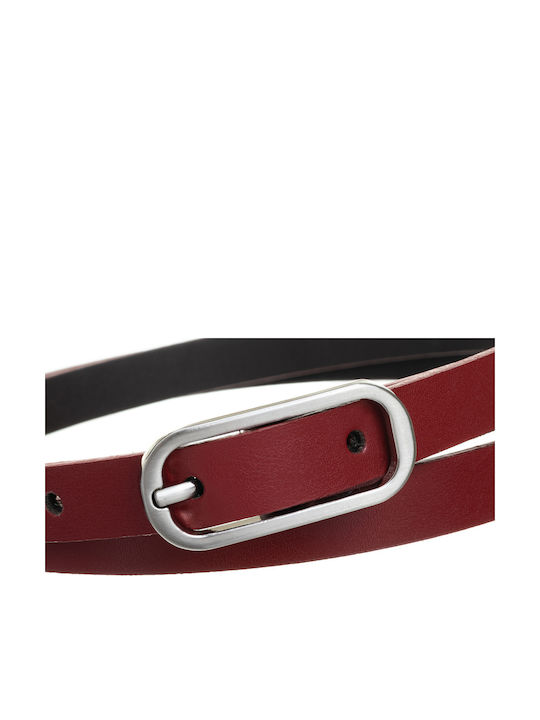 Leder Damen Gürtel Burgundisch