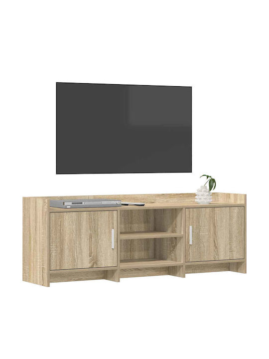 Шкаф За Телевизор От Метал И Дърво Сонома Дъб 130x33x47cm