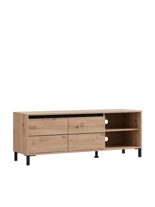 TV-Ständer Marron Schwarz M138xP40xH52cm