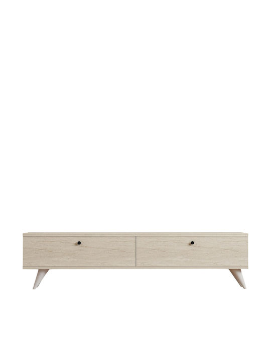 Έπιπλο Τηλεόρασης Paris Travertine Μ160xΠ25xΥ35cm
