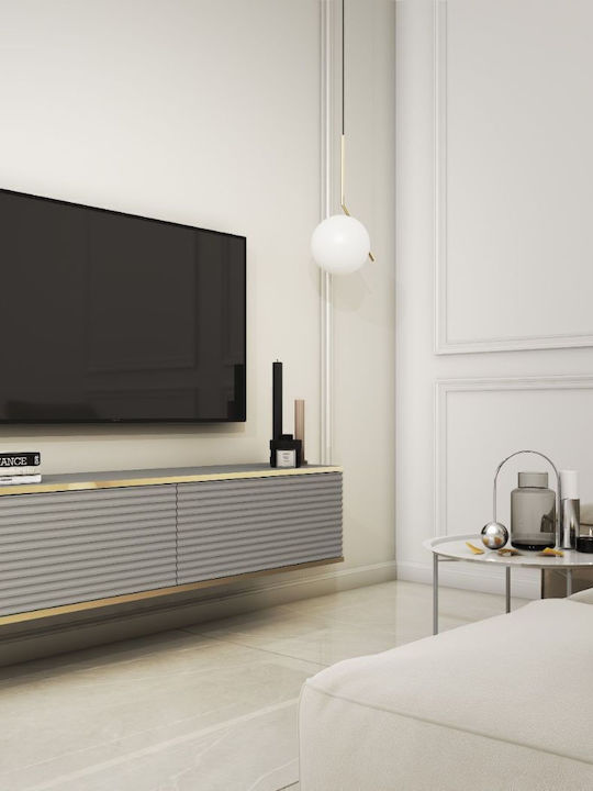 TV Stand Loro II Gray M135xD32xH30cm