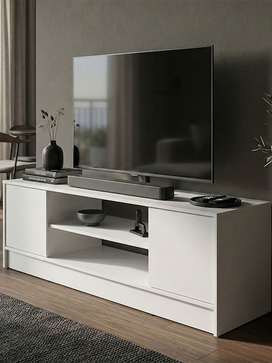 Dulap TV Sasa Alb M120xA35xÎ41.5cm