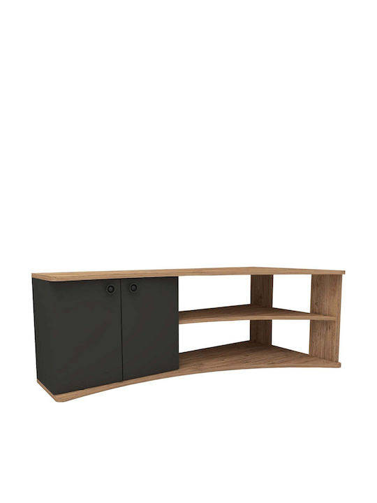 TV-Ständer Termera Kiefer-Anthrazit M135xT67,7xH48,6cm