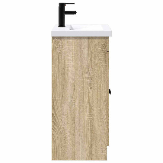 vidaXL Pangă Cu Lavoar M78.5xL37.5xÎ81cm Stejar Sonoma