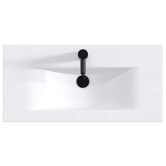 vidaXL Pangă Cu Lavoar M56xL37.5xÎ81cm Sonoma Gri