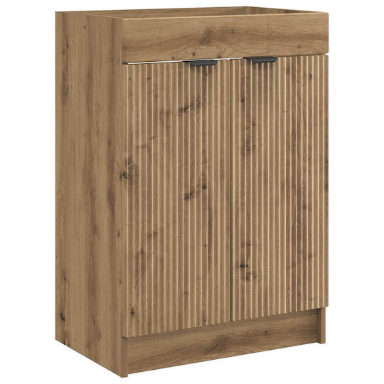 vidaXL Vanity Unit with Washbasin M78.5xW37.5xH81cm Oak