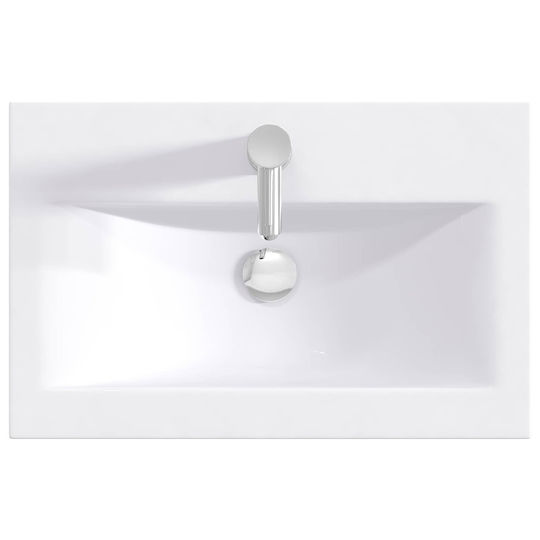 vidaXL Badezimmer Waschtisch-Einheit M61xB40xH84.5cm Schwarze Eiche