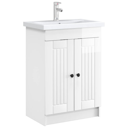 vidaXL Πάγκος χωρίς Νιπτήρα Μ78.5xΒ37.5xΥ81cm Λευκό