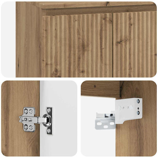 vidaXL Vanity Unit Without Sink L49.5xW35xH63cm Oak