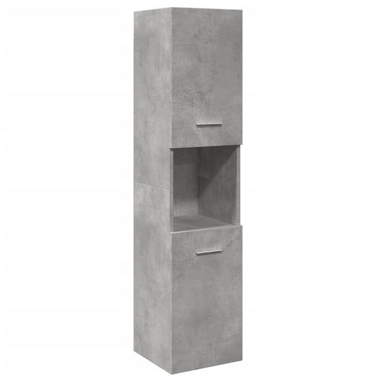 vidaXL Möbelset Waschtisch mit Waschbecken, Spiegel & Säule L91xB18.5xH39.5cm Grey