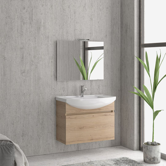 Karag New Bianna 65 Πάγκος χωρίς Νιπτήρα Μ62xΒ35xΥ63cm με συρτάρι Elvezia 8502