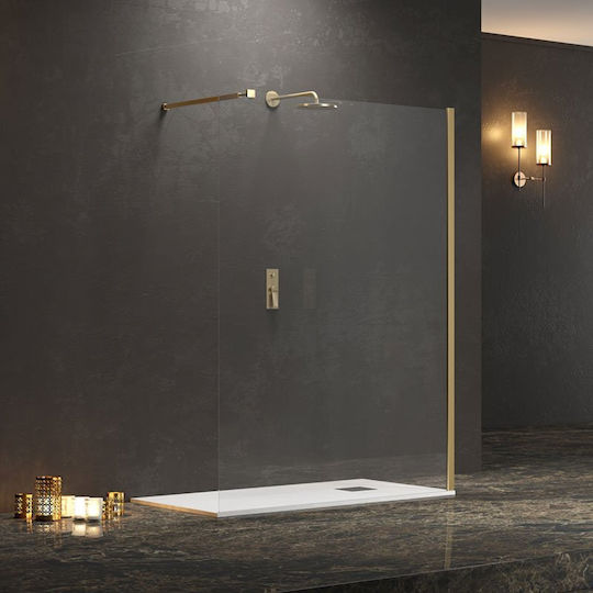 Karag Walkin 1 Feste Seite für Dusche 120x200cm Klarglas Oro