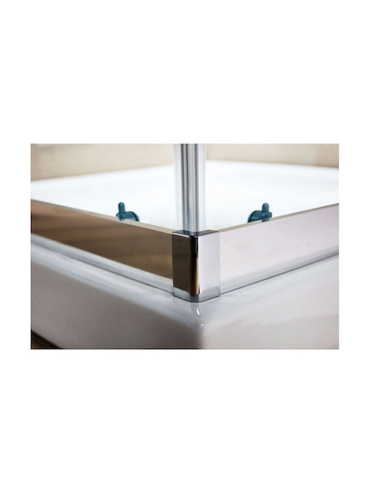 Tema Cabin for Shower with Sliding Door 100x100x180cm Clear Glass Chrome