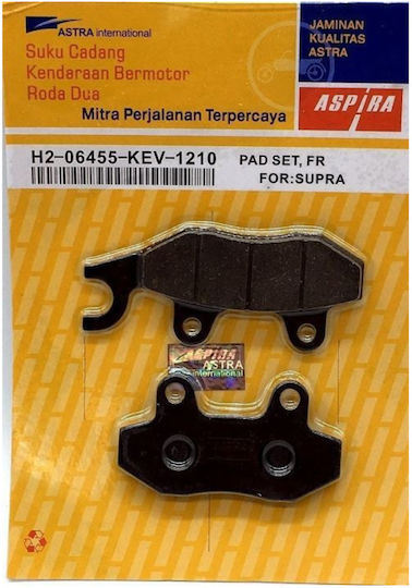 Aspira Τακάκια Μοτοσυκλέτας Εμπρός για Honda Supra / Kawasaki Kaze-R - ZX 130 / Suzuki Address 125 - FX 125 για Kawasaki ZX 130 Modenas Kriss / X-CITE