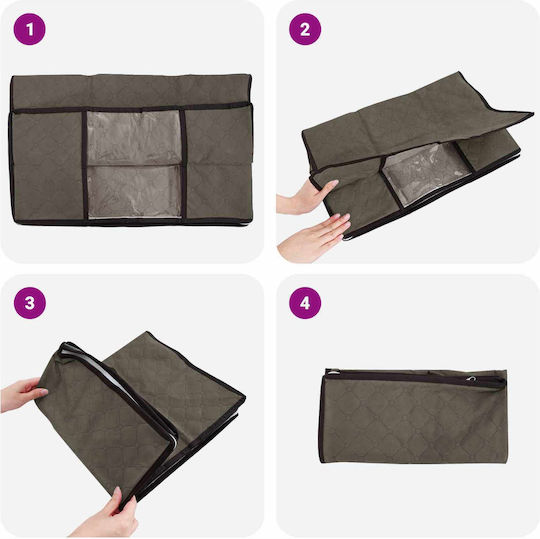 vidaXL Clothes Storage Box 50x30x25cm 2 Pieces