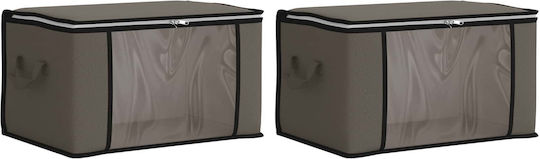 vidaXL Κουτί Αποθήκευσης Ρούχων 43x34x23cm 2τμχ