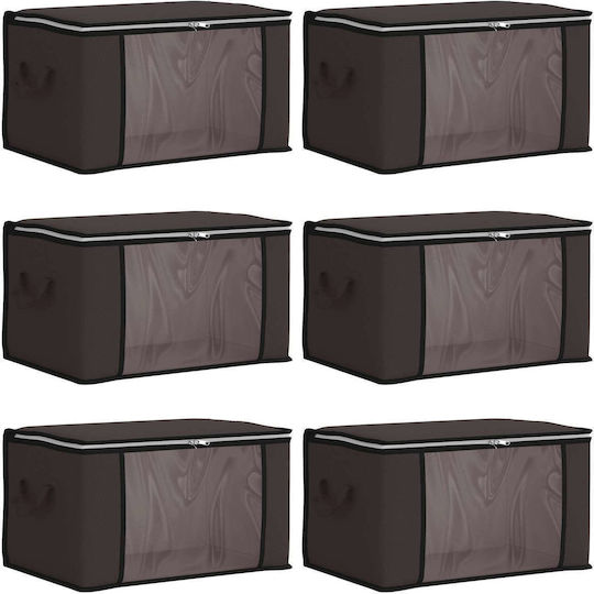 vidaXL Clothes Storage Box 50x30x25cm 6 Pieces