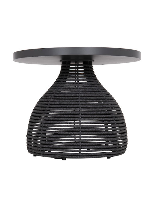 Round Side Coffee Table Driscoll Aluminum Grey W55xD55xH45cm
