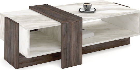 Masa De Cafea Centrală Rectangulară Andora Din Lemn Maro L118xL69xÎ48cm
