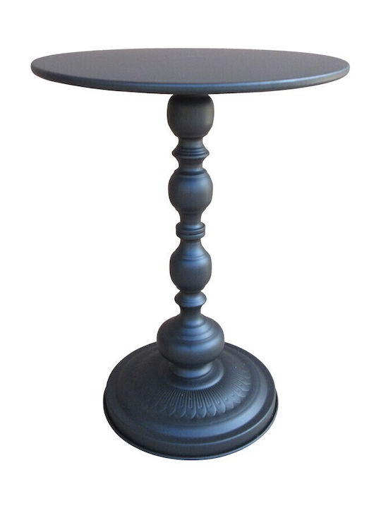 Rund Beistelltisch Anesor Metall Black Shade B40xT40xH52cm