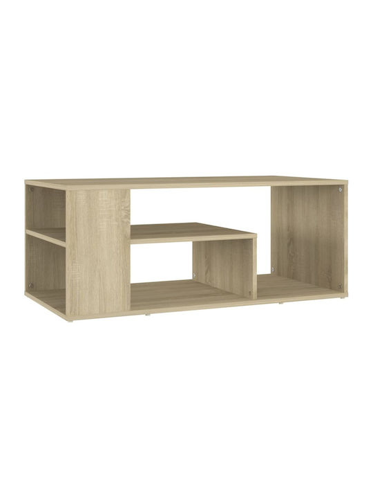 Rectangular Central Wooden Coffee Table Sonoma M100xW50xH40cm
