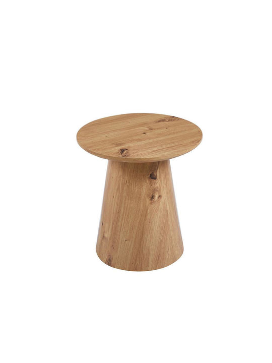 Round Side Table Tango Wooden Natural Color 40x40x40 cm