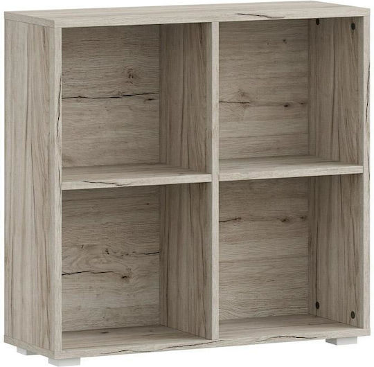 Βιβλιοθήκη Grey Oak 74x25x76εκ.
