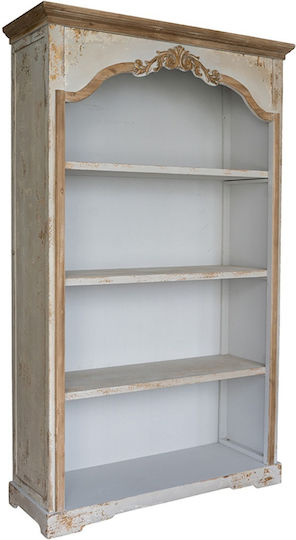 Βιβλιοθήκη Alcott Λευκή 120x45x210εκ.