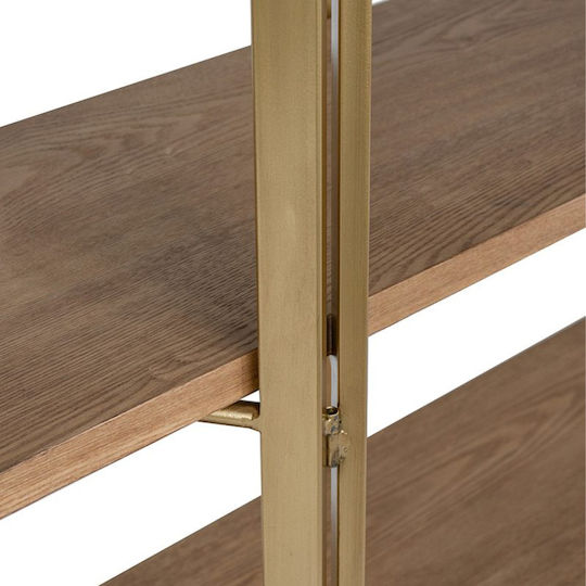 Βιβλιοθήκη Lume Καφέ 121.5x40x179εκ.