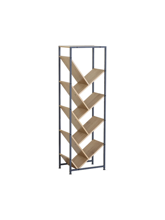 Bookcase Orunta Black 40x26.5x125cm
