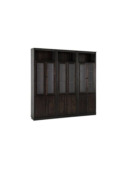 Βιβλιοθήκη Saltoro 114 Σκούρο Καφέ 222x34x223εκ.
