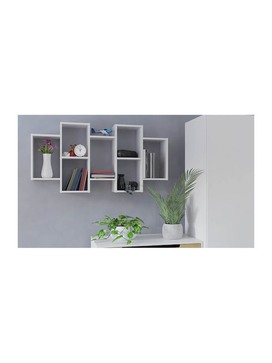 Bookcase Bilbao 7.0 White 129.5x20x65cm