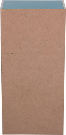 Ράφι Τοίχου Μπλε-λευκή 38.5x23.5x80εκ.